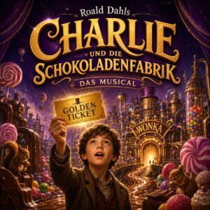 CHARLIE UND DIE SCHOKOLADENFABRIK – Das Musical Keyvisual von CHARLIE UND DIE SCHOKOLADENFABRIK - Das Musical am Theater Lüneburg