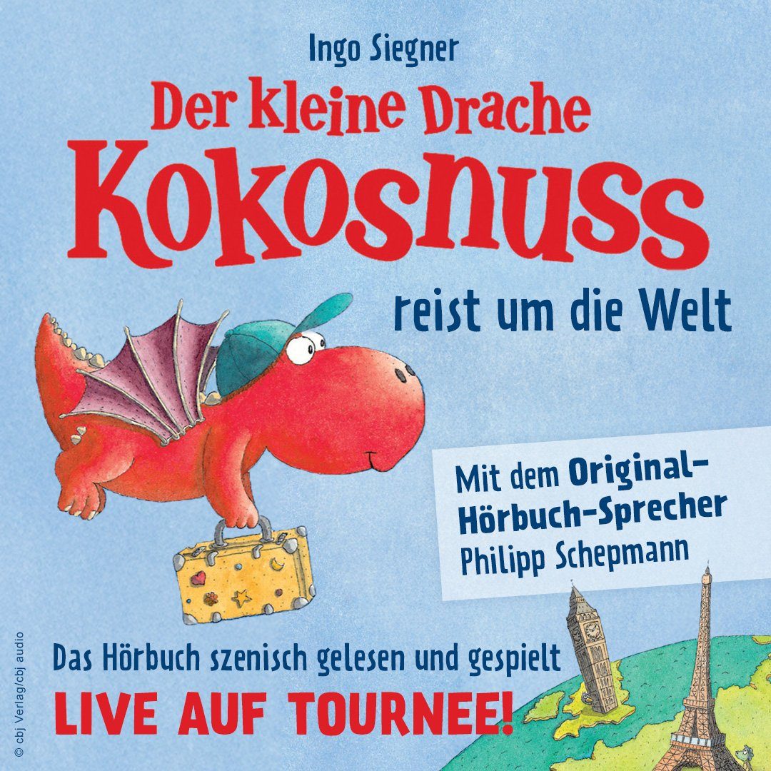 Der kleine Drache Kokosnuss reist um die Welt Key Visual