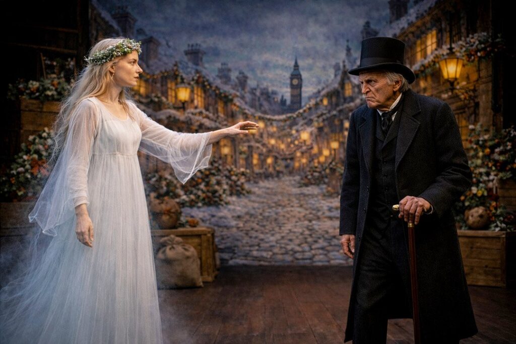 Szene aus EINE WEIHNACHTSGESCHICHTE, dem Musical nach Charles Dickens