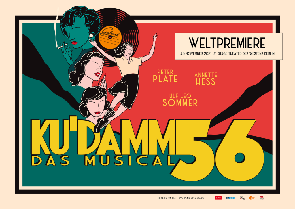 Plakat zur Weltpremiere von KU'DAMM 56 - DAS MUSICAL