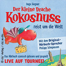 Logo Der kleine Drache Kokosnuss - reist um die Welt
