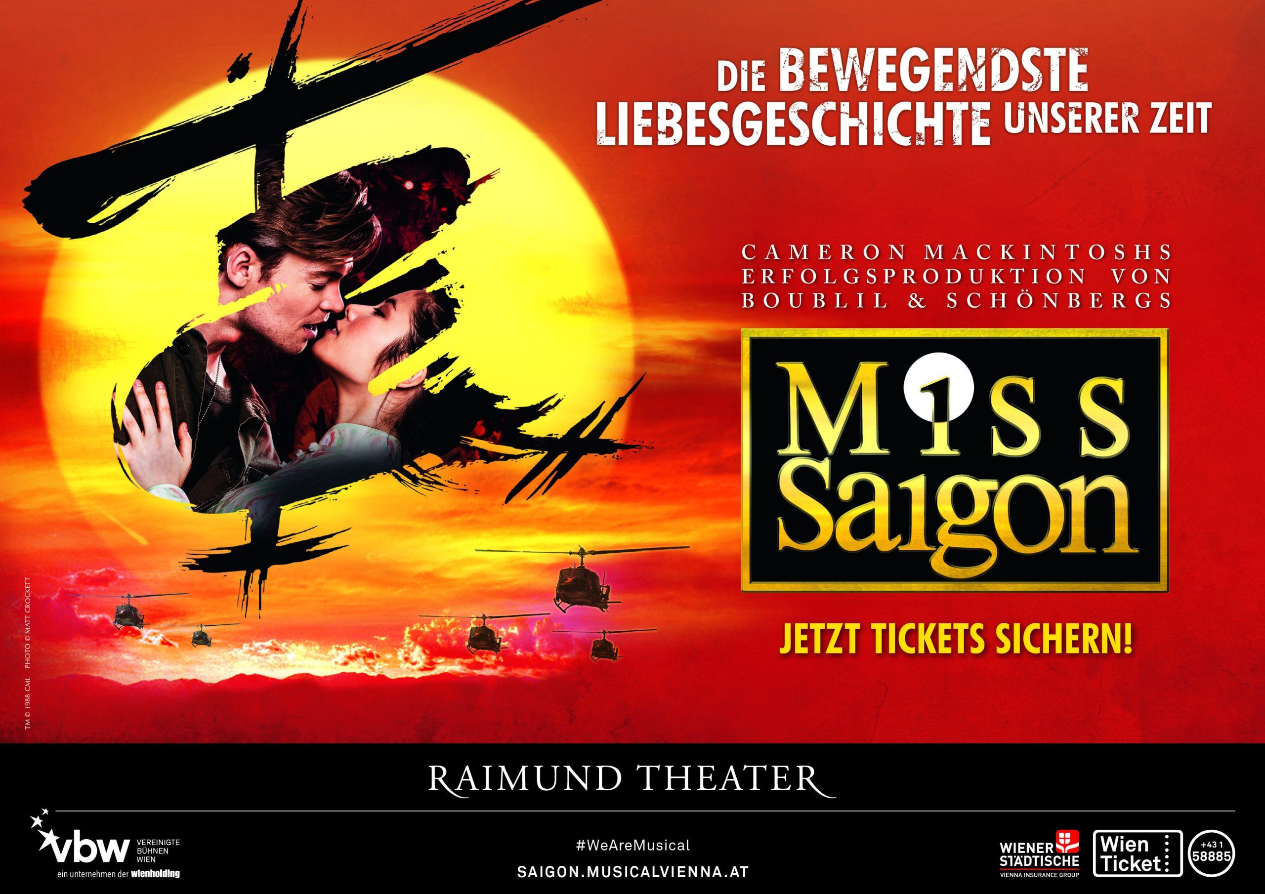 Miss Saigon Musical Wien Plakat quer