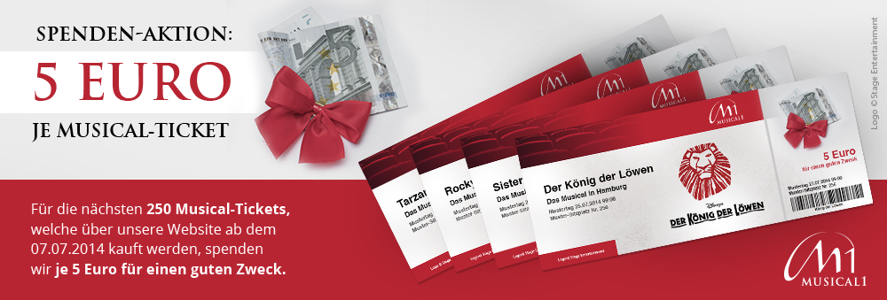 Musical Tickets Spendenaktion Musical Tickets Spendenaktion