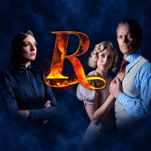 REBECCA – Theater Dortmund Key Visual von REBECCA am Theater Dortmund mit Bettina Mönch, Antonia Kalinowski und Mark Seibert