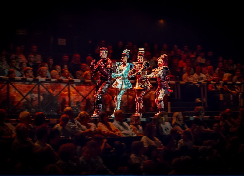 Rusty, Dinah, Belle und Carrie im Musical STARLIGHT EXPRESS Bochum